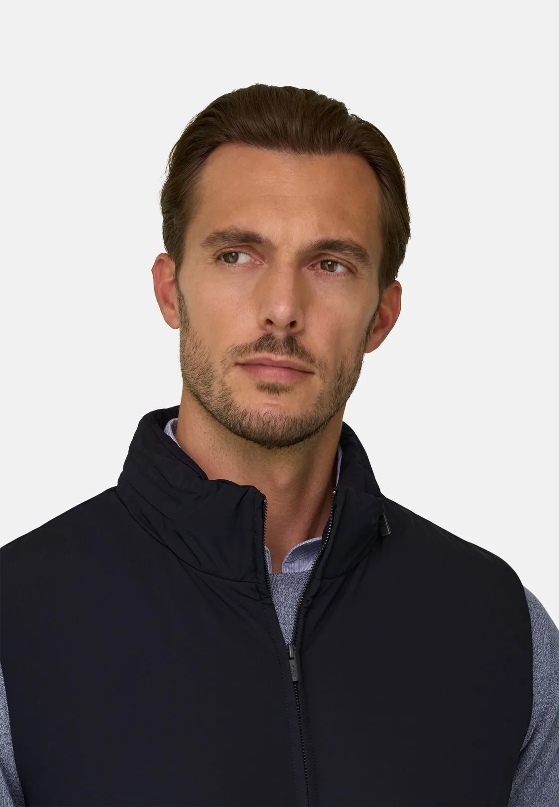 Boggi, Gilet Imbottito In Tessuto Tecnico, Uomo, Navy, Taglia: XXL - immagine 5