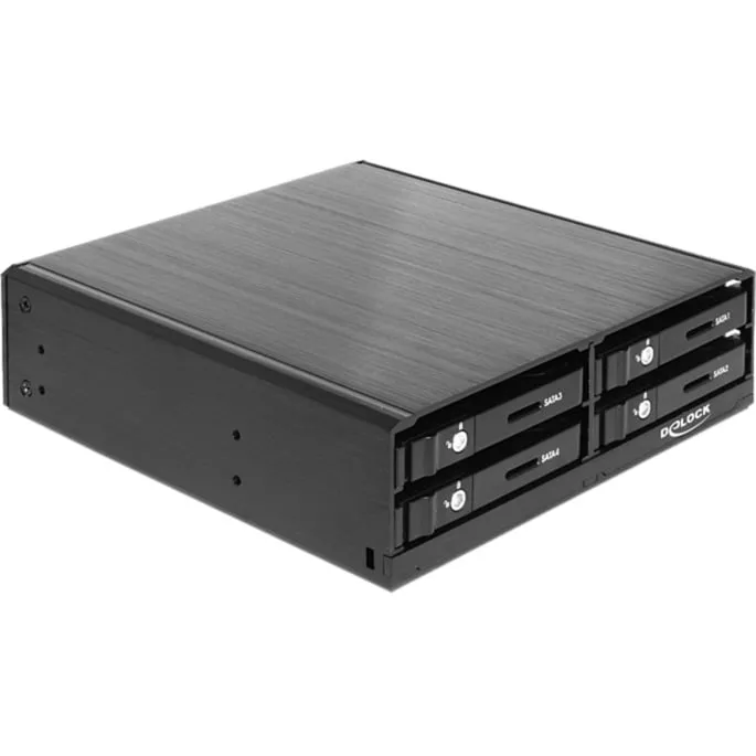 Telaio rimovibile 5,25″ per 4 x 2,5″ SATA HDD / SSD, Inquadramento - immagine 1