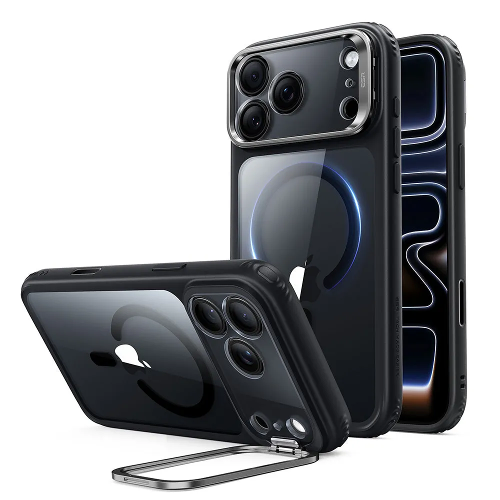 Custodia MagSafe per Apple iPhone 18 Pro / 17 Pro, ESR, Classic Hybrid Kickstand, Nero Trasparente - immagine 1