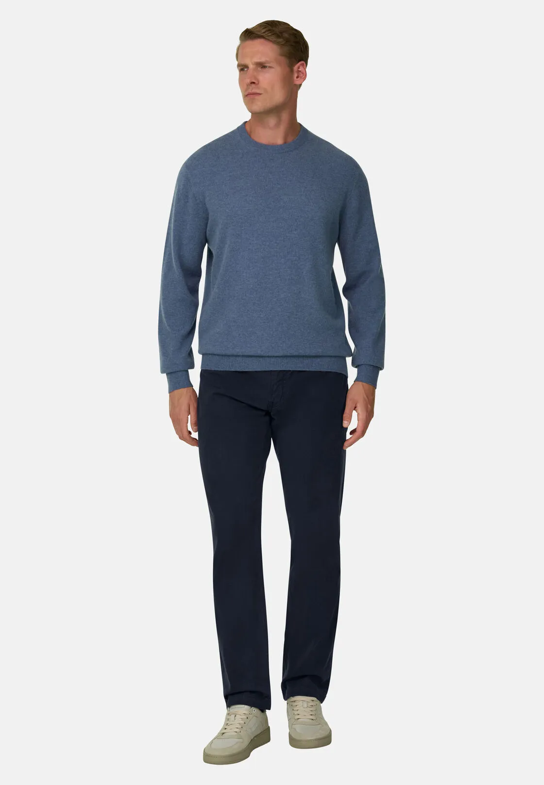 Boggi, Jeans In Cotone Tencel Elasticizzato, Uomo, Navy, Taglia: 32 - immagine 2