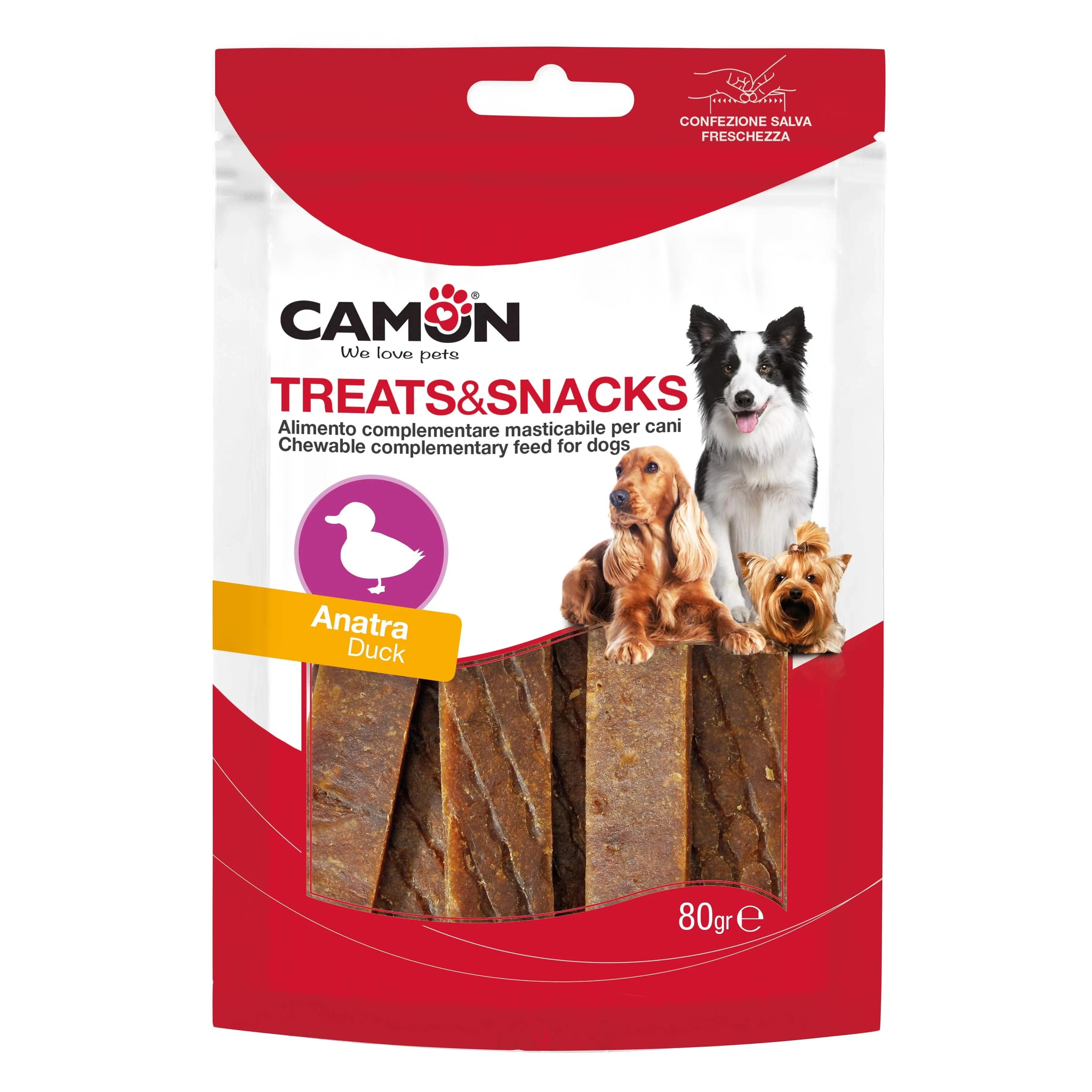 Soft duck strips 80g 14pz - immagine 1
