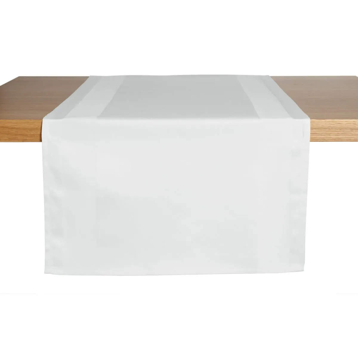 2x ERWIN M. Runner tavola Atlanta-Fox; 40x130 cm (LxL); bianco; rettangolare; 2 pz. / Pacco - immagine 1