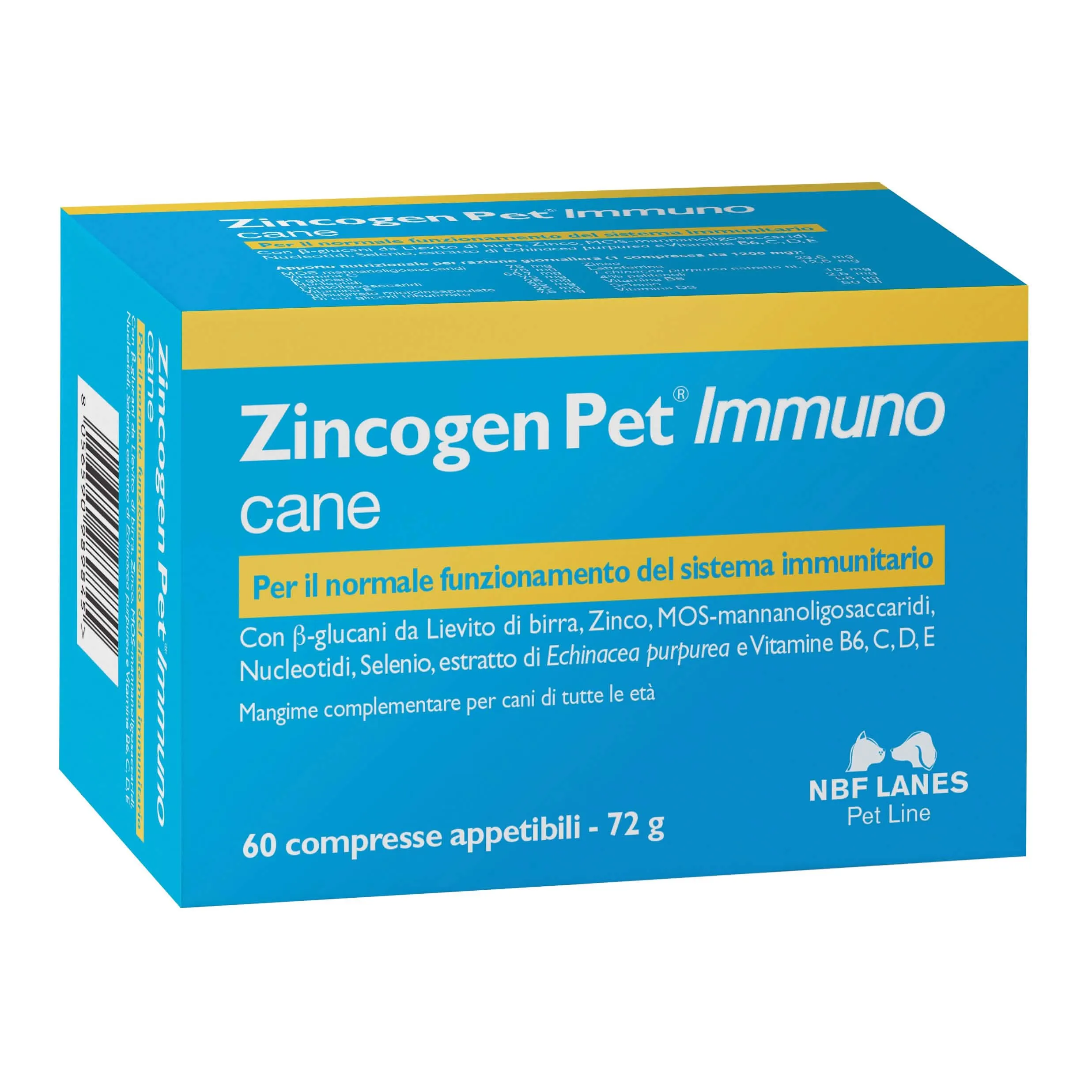 Zincogen pet immuno 60 compresse - immagine 1