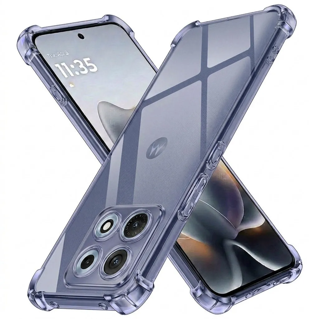 Custodia per Motorola Edge 70 Max, Techsuit, Shockproof Clear, Fumè - immagine 1