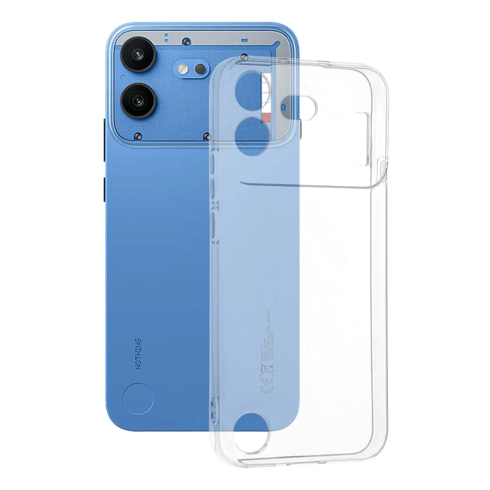 Custodia per Nothing Phone (4b), Techsuit, Chiara, Trasparente - immagine 1
