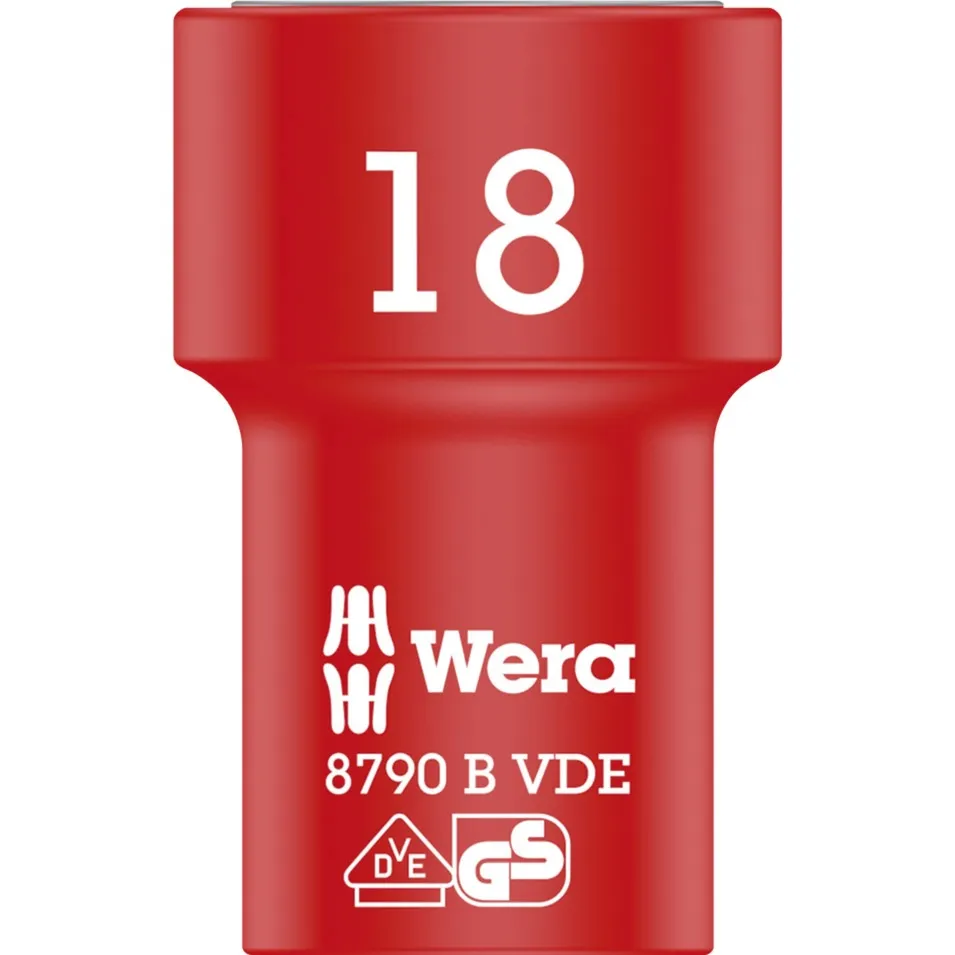 Inserto chiave a bussola Zyklop VDE, 18mm, 3/8", chiave combinata - immagine 1