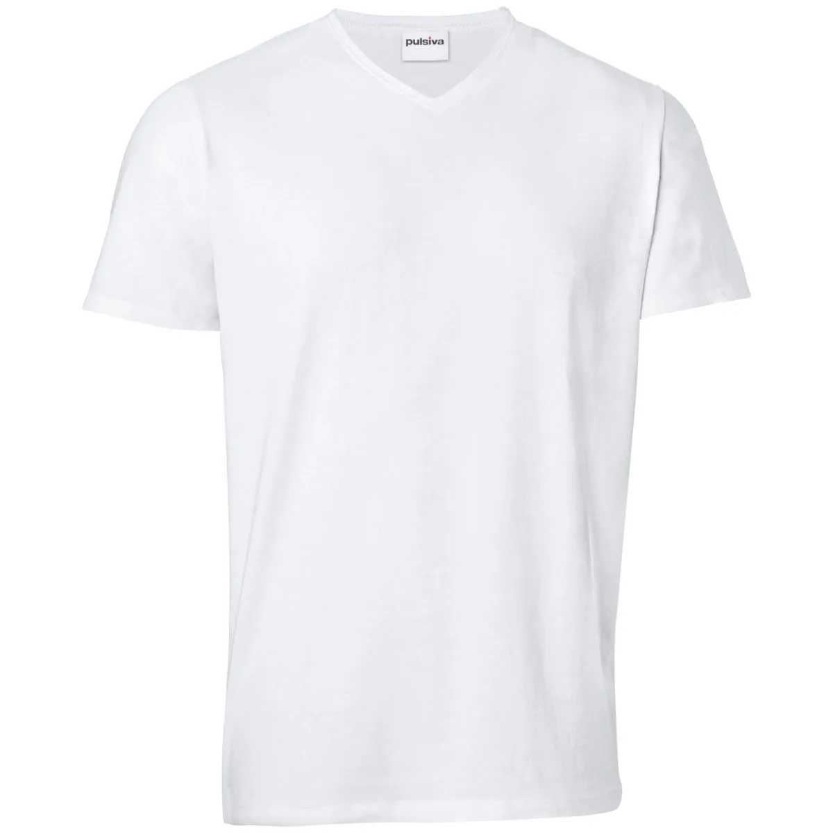 2x PULSIVA T-shirt da cameriere Double-V; Taglia L; bianco; 2 pz. / Pacco - immagine 1