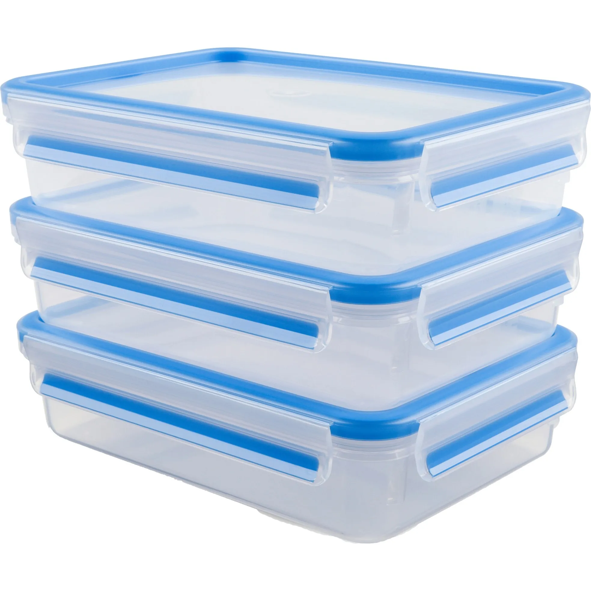515645 recipiente per cibo Rettangolare Scatola 1,2 L Trasparente 3 pz, Casella - immagine 1