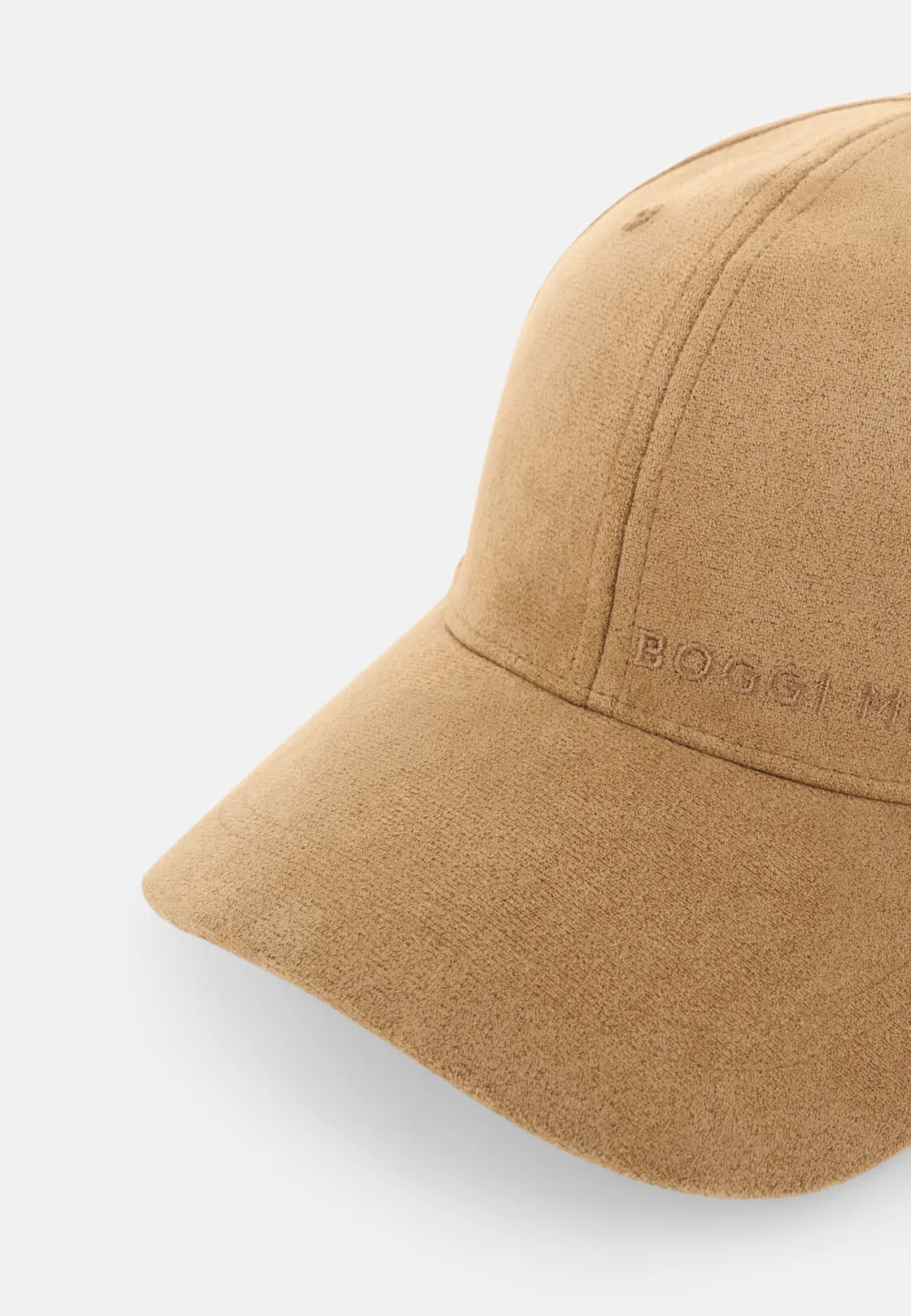 Boggi, Cappello Con Visiera In Tessuto Simil Scamosciato, Uomo, Nocciola, Taglia: L/XL - immagine 2