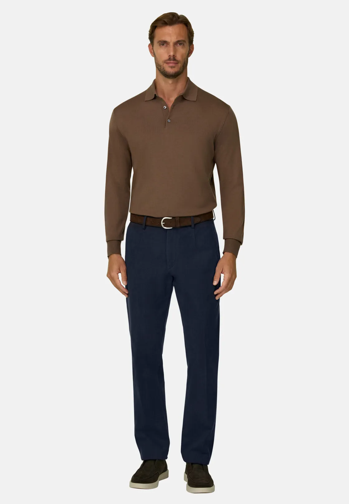Boggi, Pantaloni In Cotone Elasticizzato., Uomo, Navy, Taglia: 33 - immagine 2