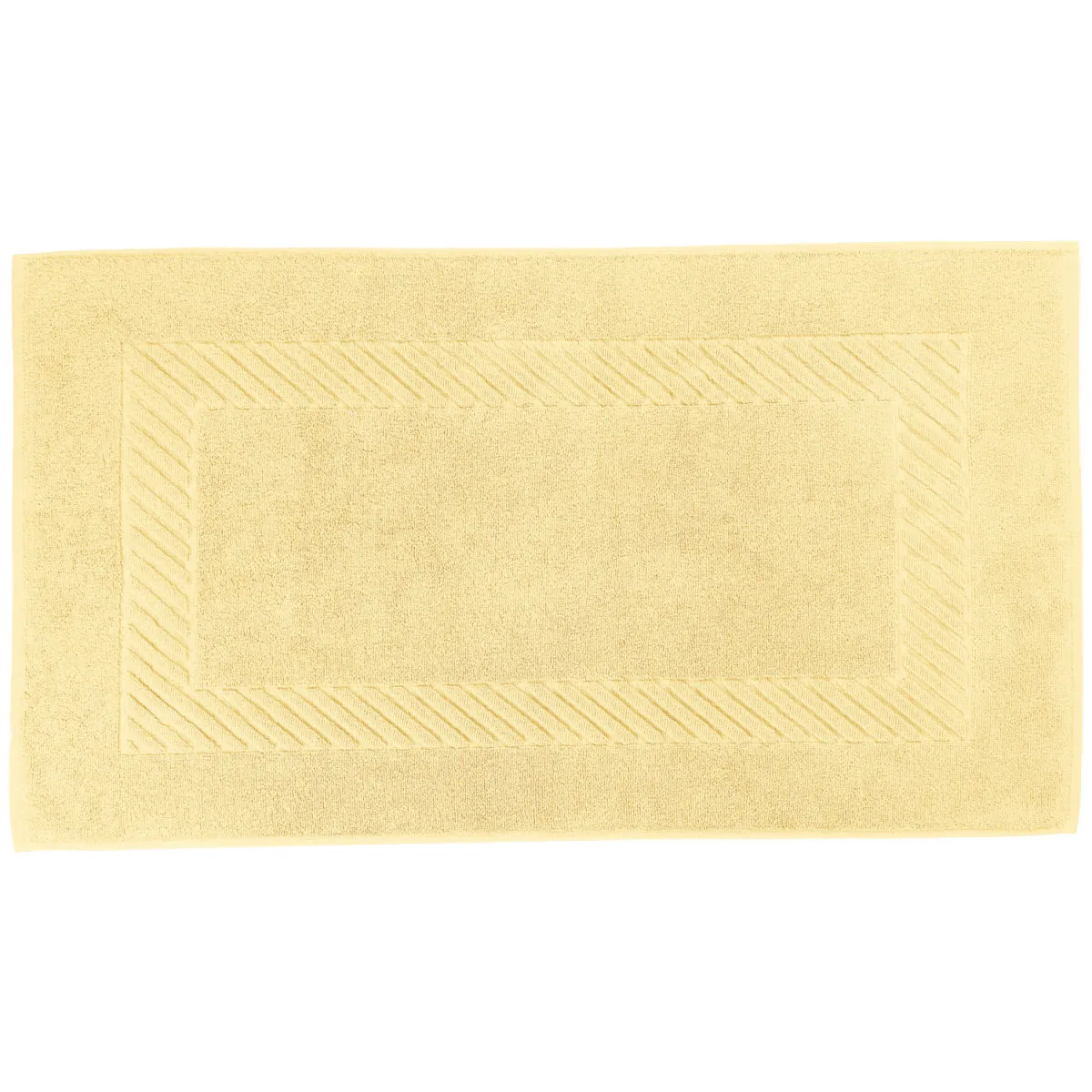 ERWIN M. Tappeto bagno Valencia tinta unita; 50x90 cm (LxL); giallo - immagine 1