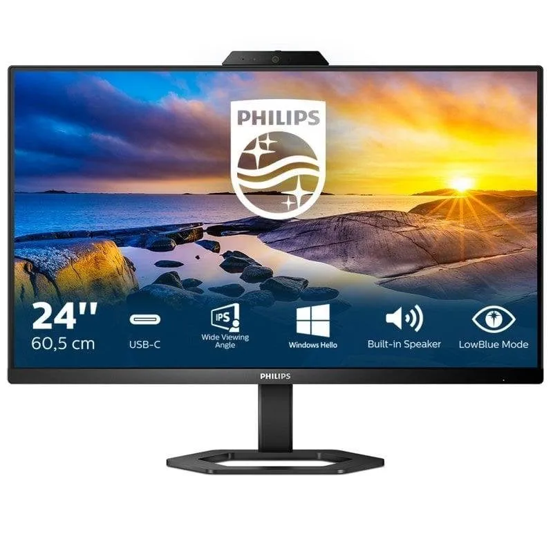 Monitor PC Philips 24E1N5300HE 23.8" FullHD 75Hz IPS USB-C FreeSync Webcam - immagine 1