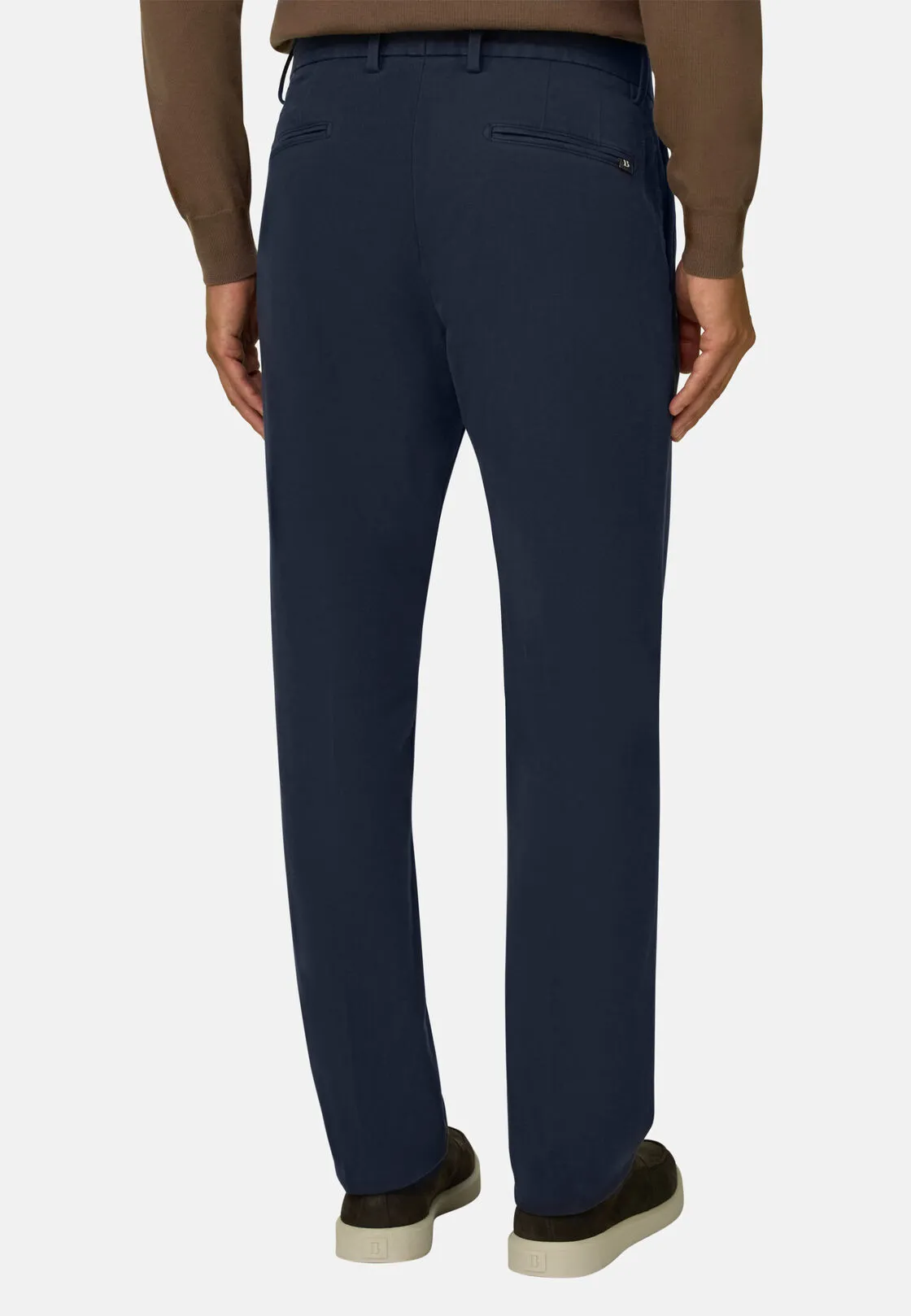 Boggi, Pantaloni In Cotone Elasticizzato., Uomo, Navy, Taglia: 36 - immagine 5