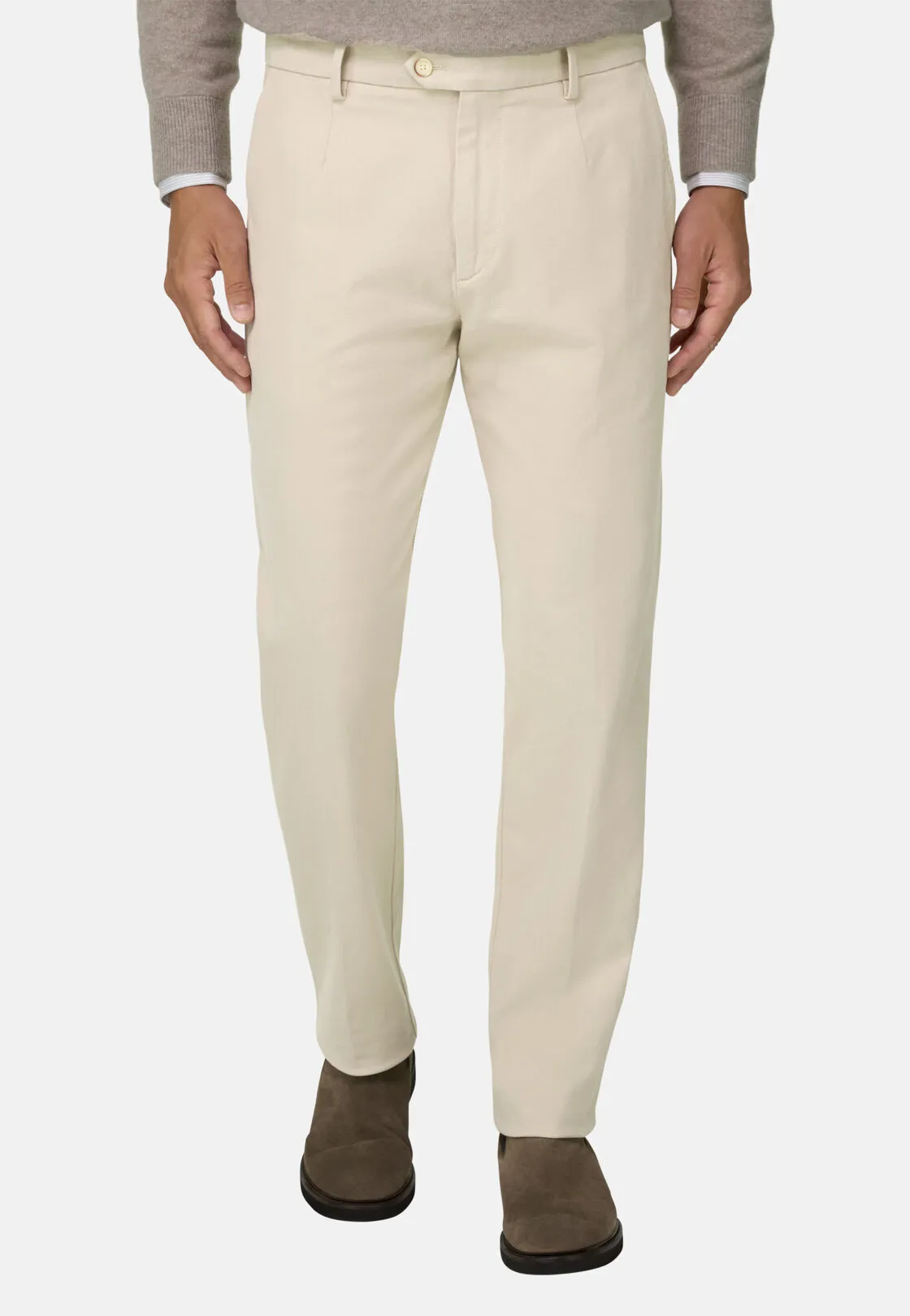 Boggi, Pantaloni In Cotone Elasticizzato., Uomo, Sabbia, Taglia: 31 - immagine 1