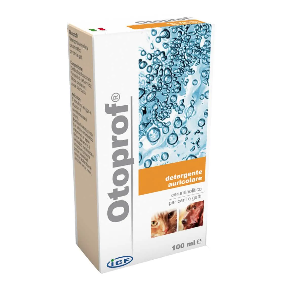 Otoprof Soluzione Auricolare 100 ml - Pulitore dell'Orecchio per Cani e Gatti - immagine 1