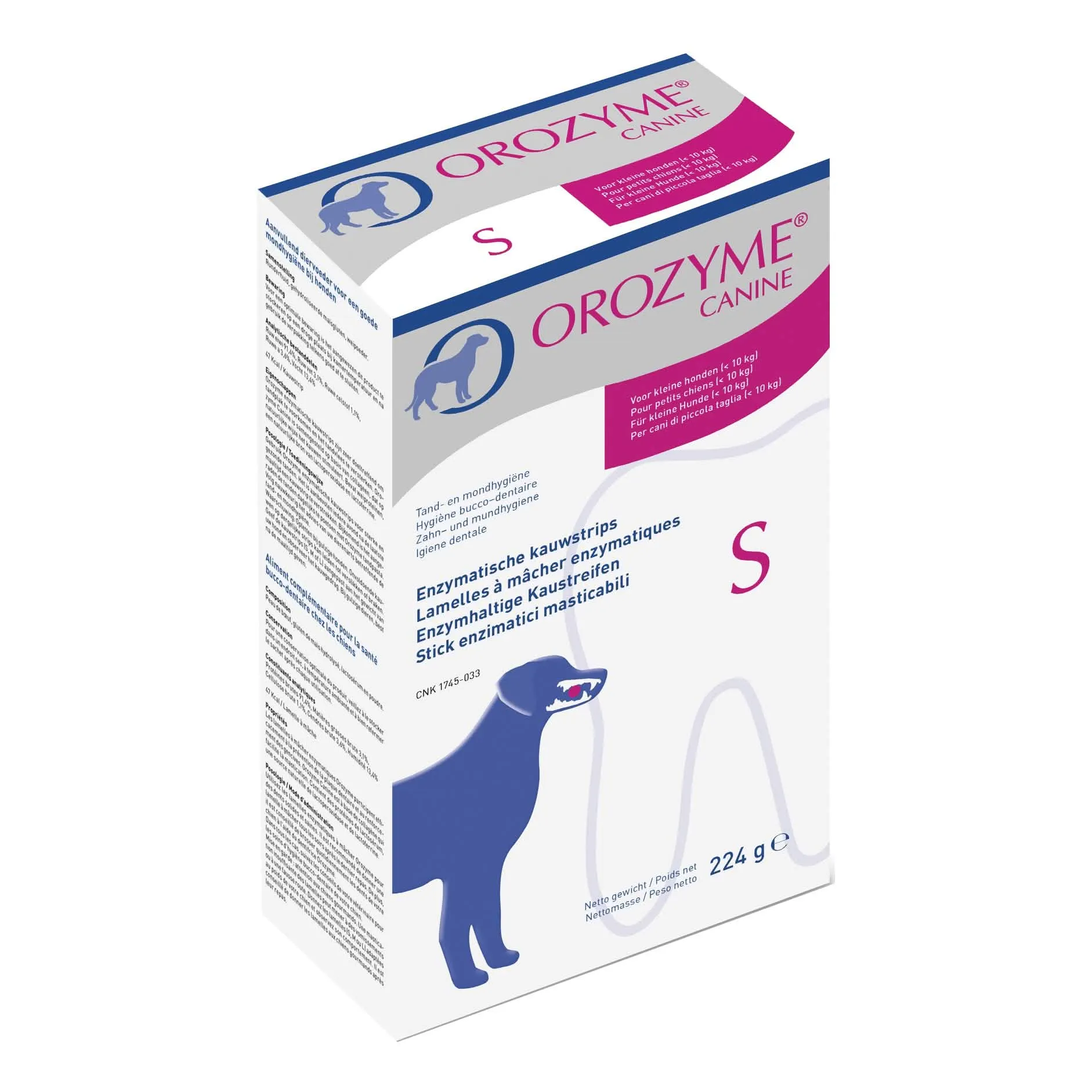 Orozyme canine strisce enzimatiche masticabili per cani di taglia piccola - immagine 1