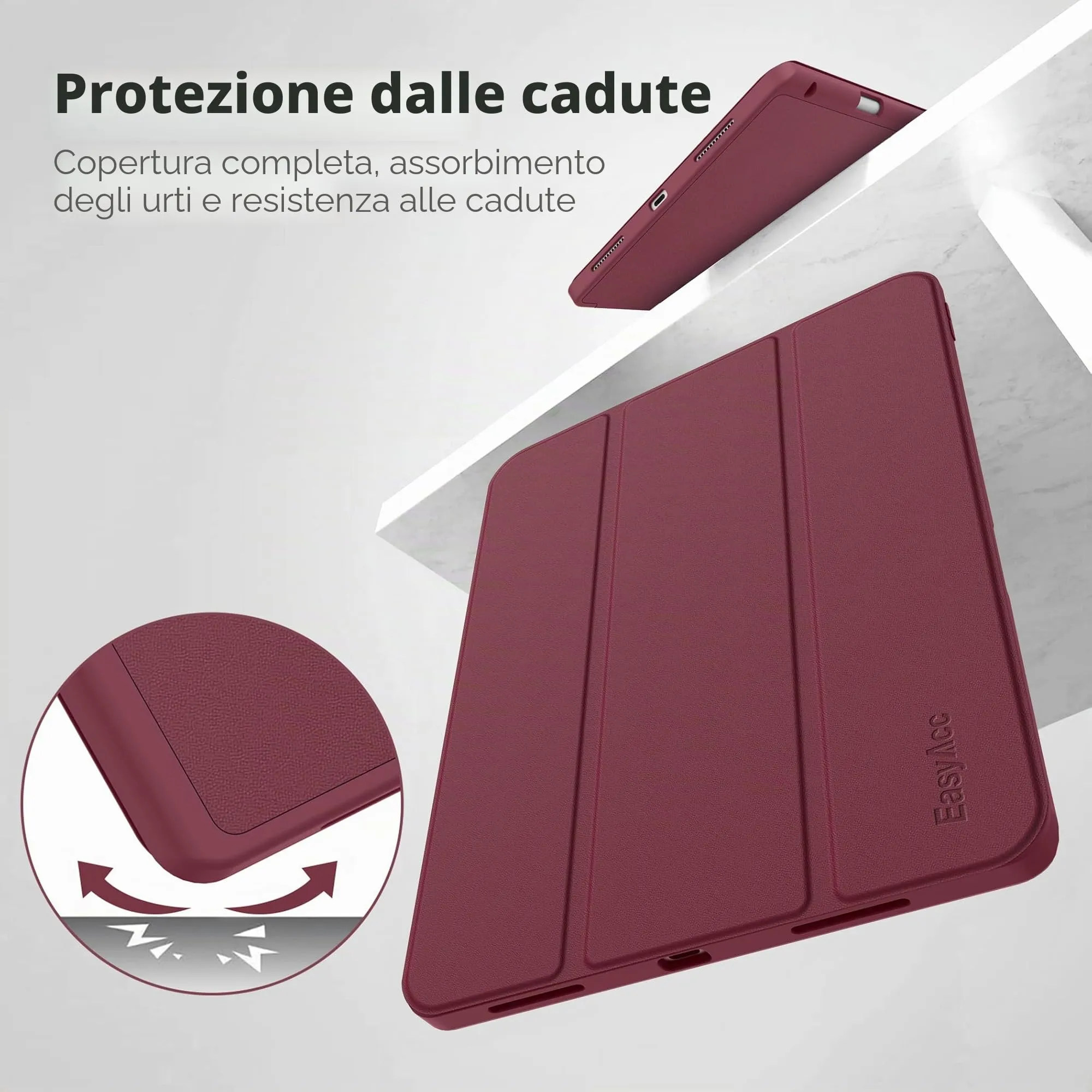 EasyAcc Cover Compatibile con iPad Air 11 Pollici M4/M3/M2 2026/2025/2024 - immagine 4