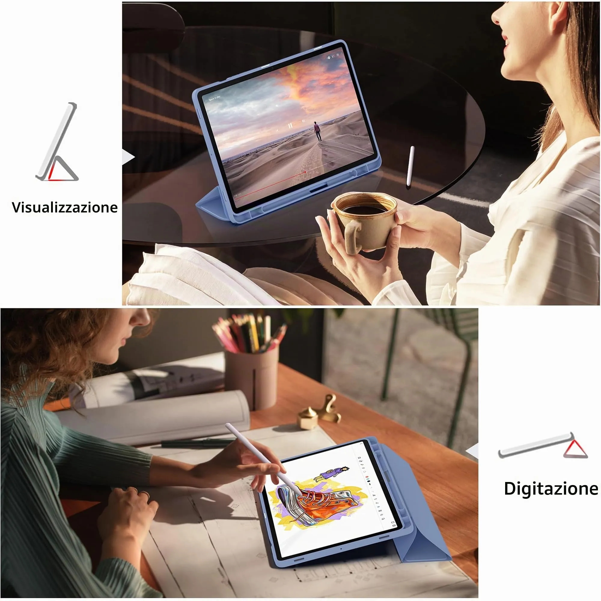 EasyAcc Custodia Cover Compatibile con Samsung Galaxy Tab S10 Lite - immagine 3