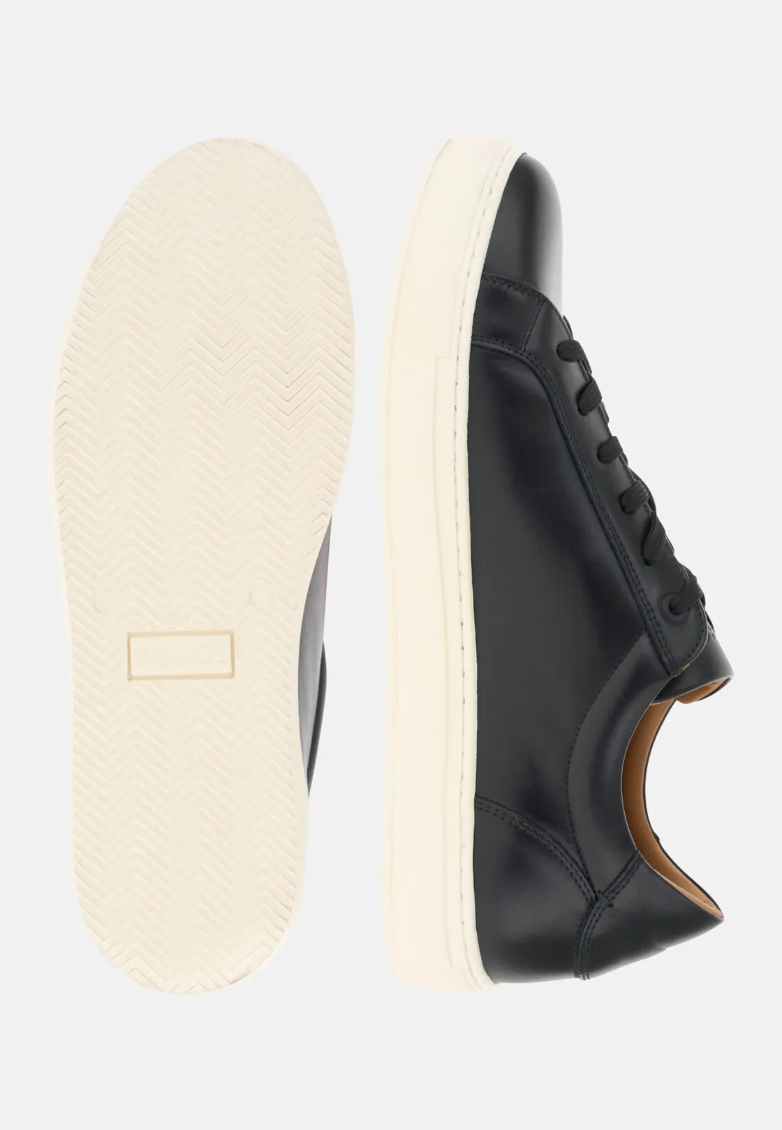 Boggi, Sneakers In Pelle Nera, Uomo, Nero, Taglia: 6 - immagine 4