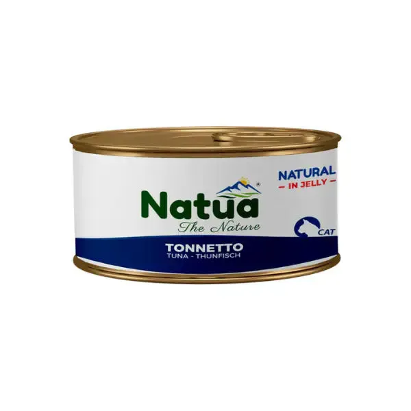 Natua Natural Cat Adult in Jelly cottura al vapore 150 gr Tonnetto - confezione da 24 pezzi - Cibo umido per gatti - immagine 1