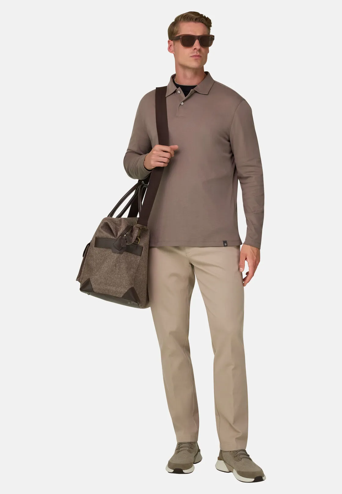 Boggi, Pantaloni In Cotone Elasticizzato, Uomo, Sabbia, Taglia: 31 - immagine 2