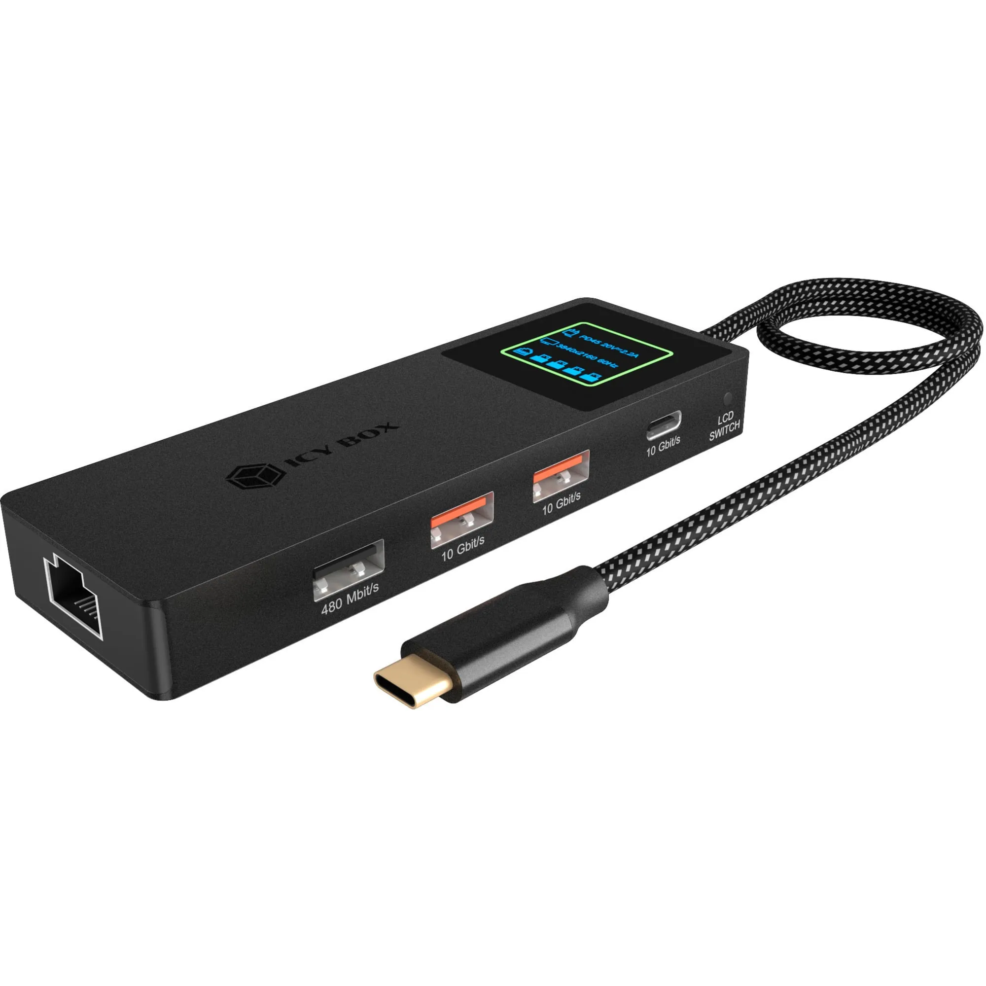 IB-DK4038-LCD, Docking station - immagine 1