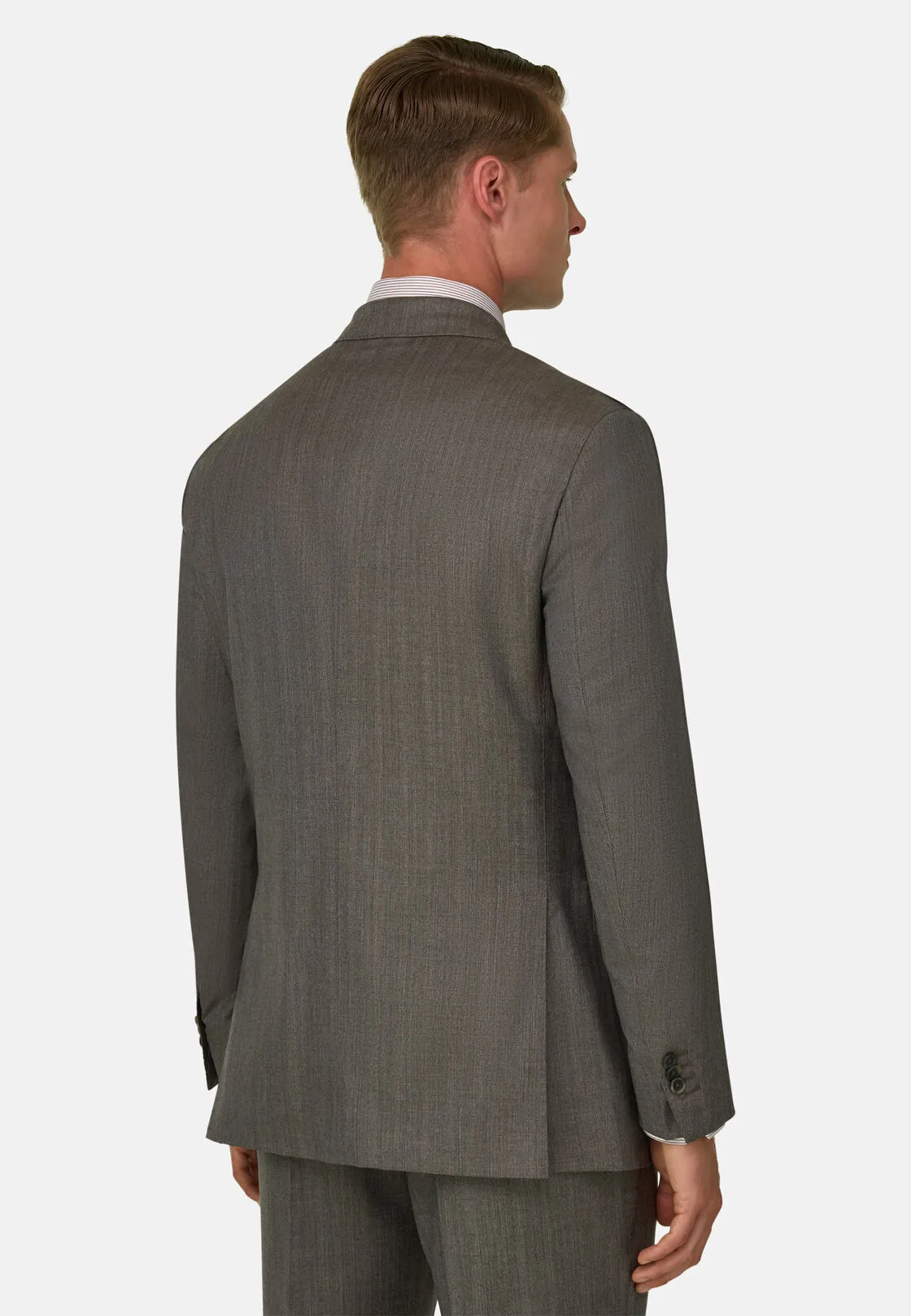Boggi, Abito Resca In Lana Cashmere, Uomo, Taupe, Taglia: 54 - immagine 5