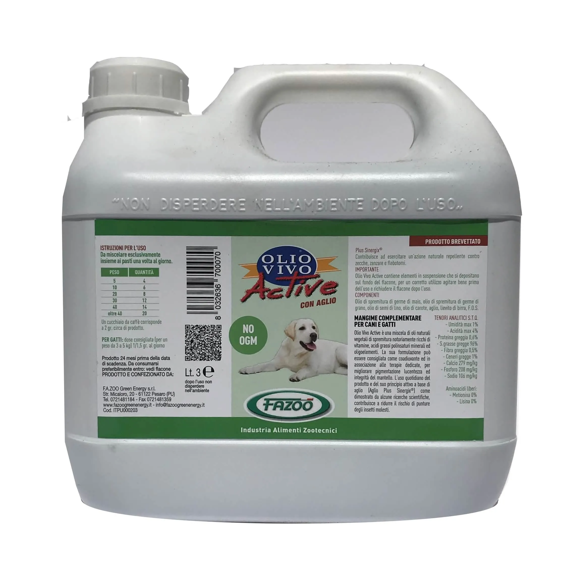 Olio vivo cavalli 3 litri - immagine 1