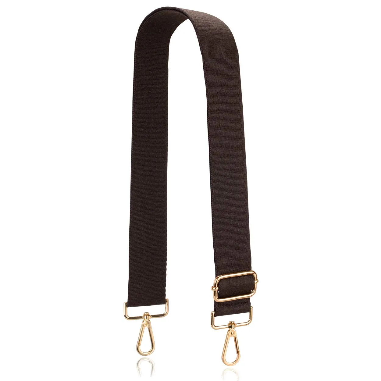 Allzedream - Tracolla per borsa a tracolla, regolabile, in morbido cotone, marrone scuro., m, moderno - immagine 1