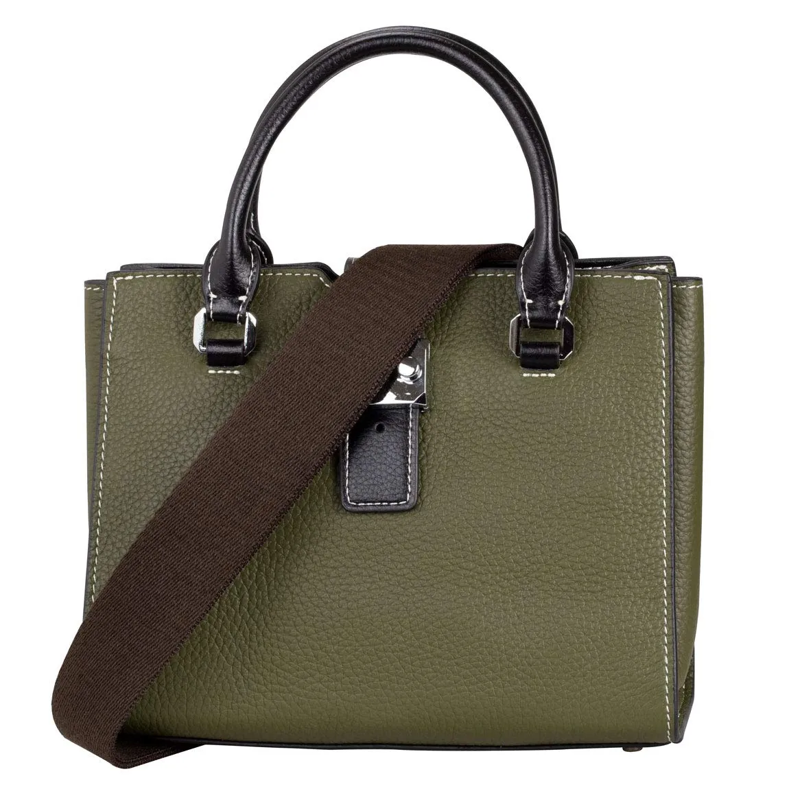 Allzedream - Tracolla per borsa a tracolla, regolabile, in morbido cotone, marrone scuro., m, moderno - immagine 3