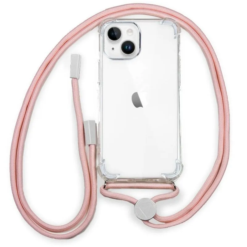 Custodia con cordino rosa cool per iPhone 14 Plus - immagine 1