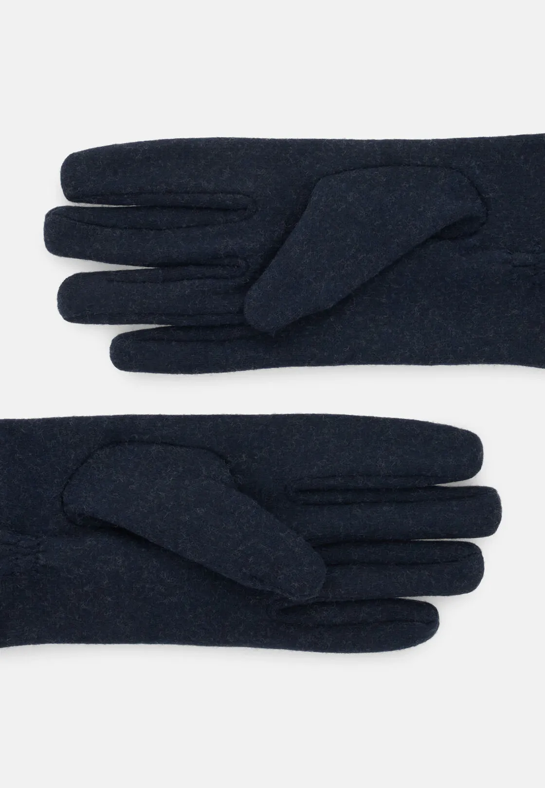 Boggi, Guanti In Jersey Di Lana, Uomo, Navy - immagine 2