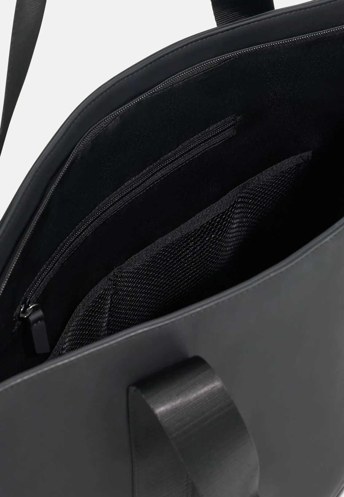Boggi, Tote Bag In Tessuto Gommato, Uomo, Nero - immagine 5