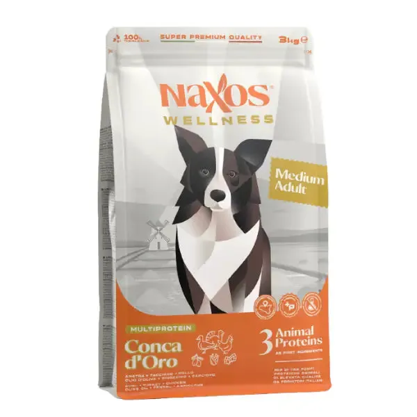 Naxos Wellness Adult Medium Conca d'oro 12 kg - Croccantini per cani - immagine 1