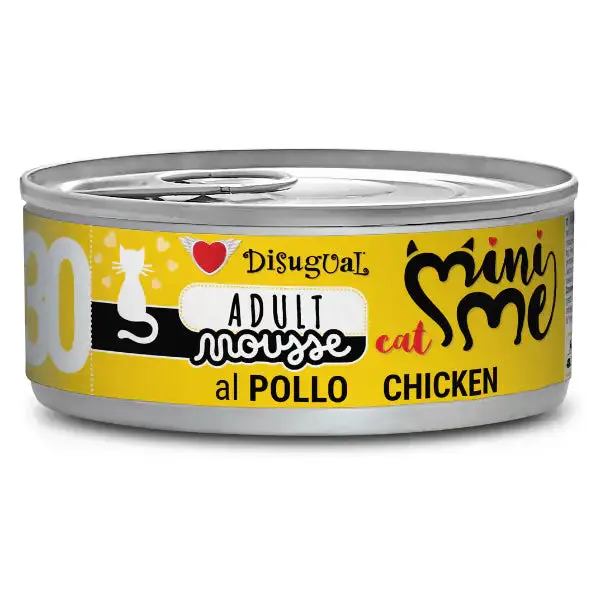 Disugual Mini Me Cat Adult Mousse 85 gr Pollo - confezione da 12 pezzi - Cibo umido per gatti - immagine 1