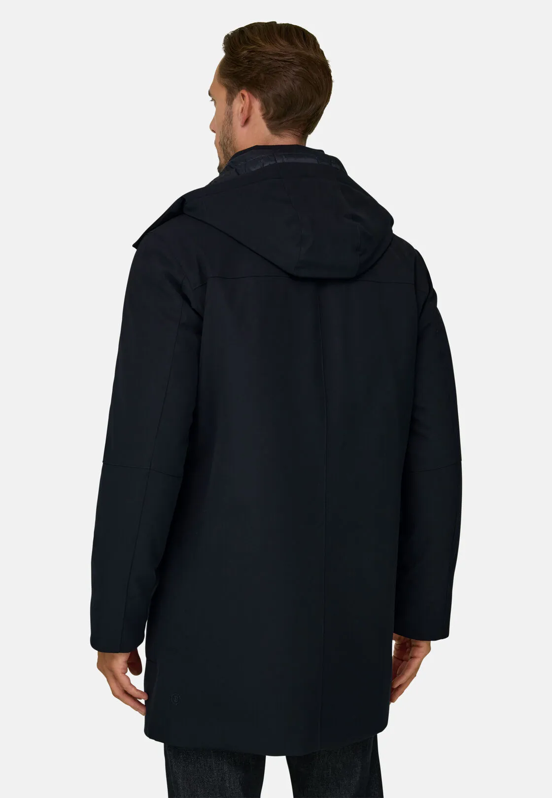 Boggi, Parka Imbottito In Tessuto Tecnico B Tech, Uomo, Navy, Taglia: S - immagine 4