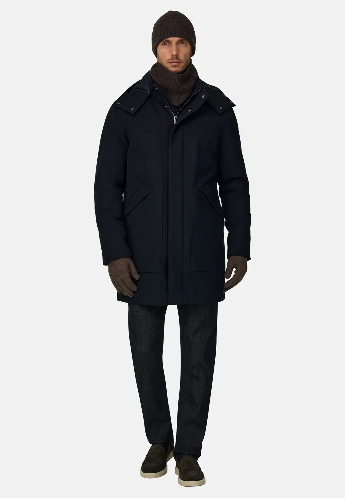 Boggi, Parka Imbottito In Tessuto Tecnico B Tech, Uomo, Navy, Taglia: XXL - immagine 2
