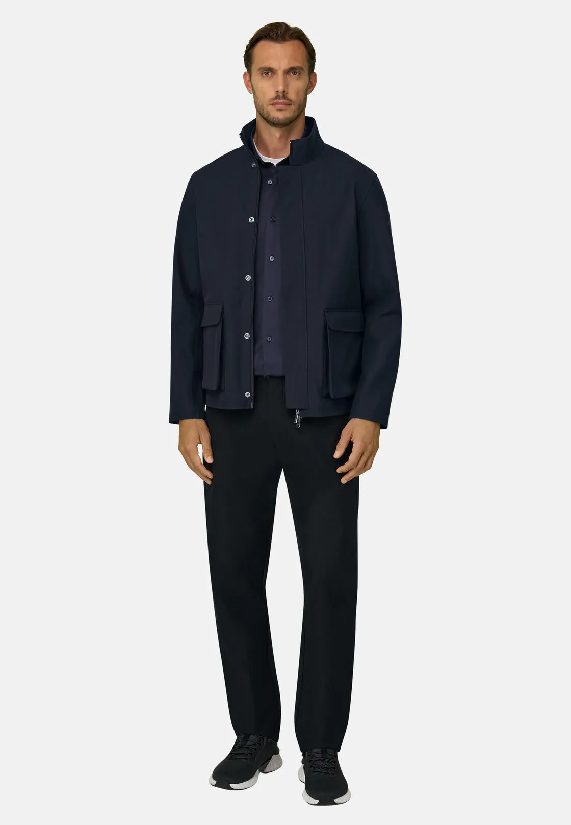 Boggi, Bomber In Tessuto Tecnico B Tech, Uomo, Navy, Taglia: XL - immagine 2