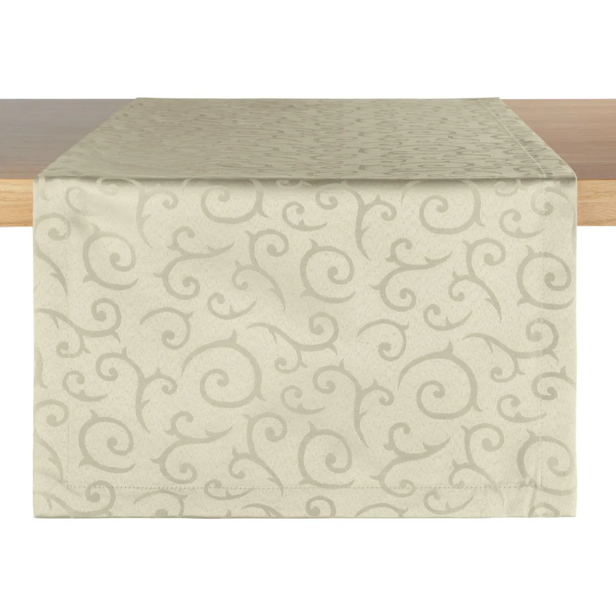 2x PULSIVA Runner tavolo Antalya; 40x130 cm (LxL); champagne beige; rettangolare; 2 pz. / Pacco - immagine 1