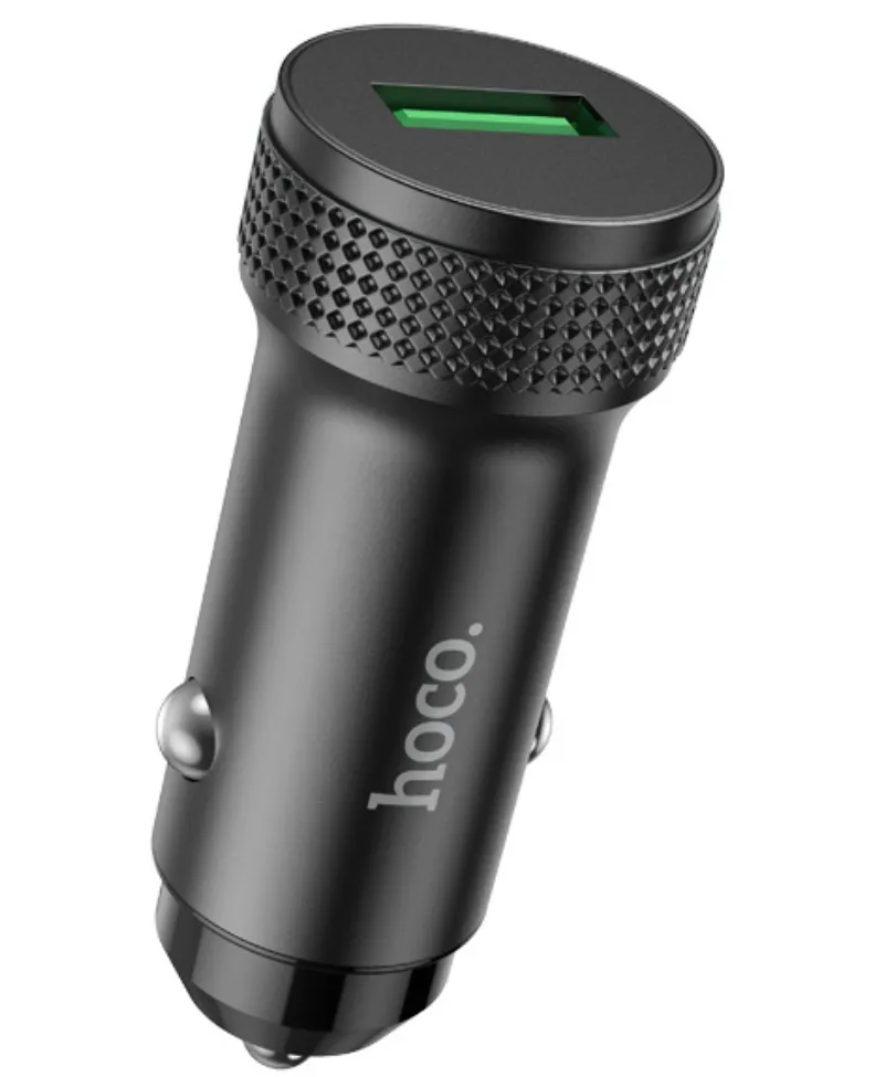 Caricatore Auto HOCO Z49A, 18W, 3A, 1 x USB-A, Nero - immagine 1