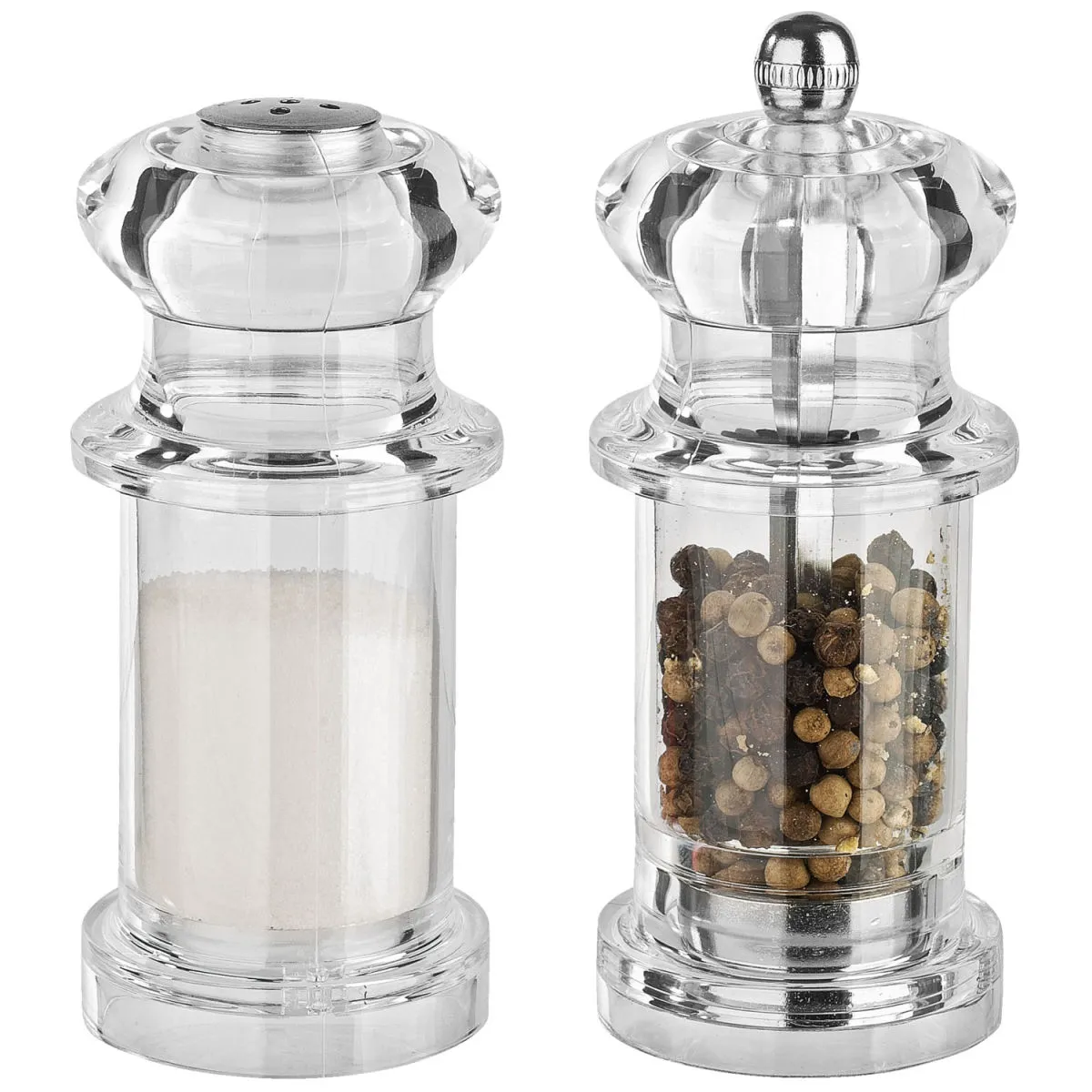 VEGA Set macinapepe e macinasale Lio; 4.2x10 cm (ØxH); trasparente - immagine 1