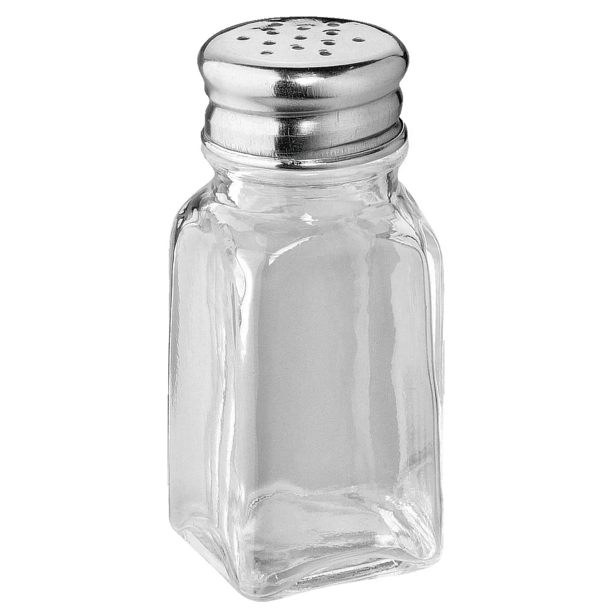 PULSIVA Saliera/pepiera Limu; 9.5 cm (H); argento/trasparente - immagine 1
