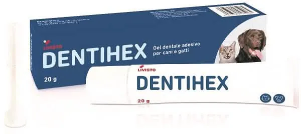 Dentihex gel dentale adesivo per cani e gatti 20 g - immagine 1