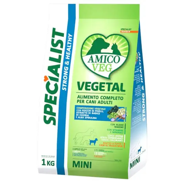 Amico Veg Specialist Strong&Healthy Adult Mini 1 kg - Croccantini per cani - immagine 1