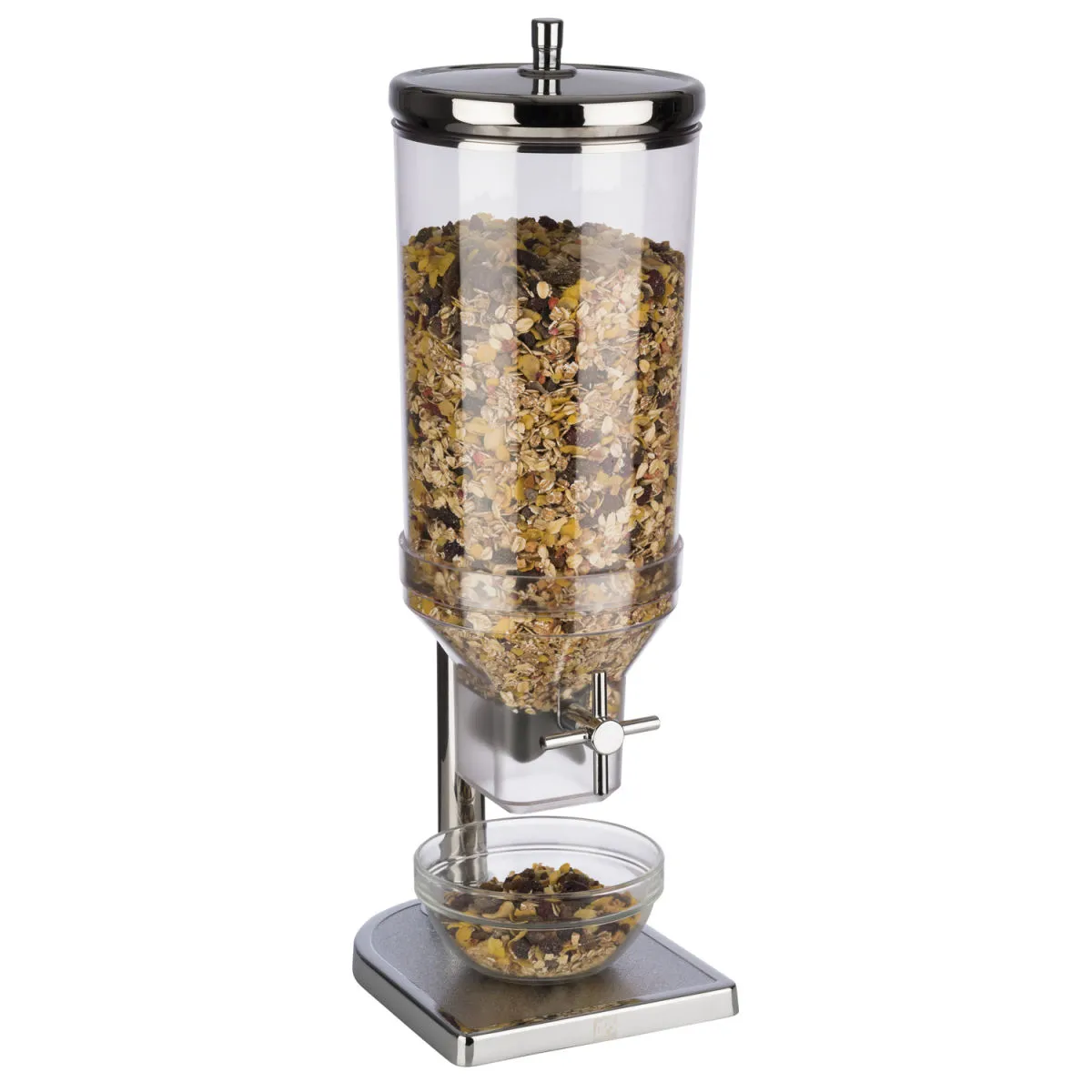 APS Dispenser per cereali Estonia; 4.5 l, 22x17.5x52 cm (LxLxH); argento/trasparente - immagine 1