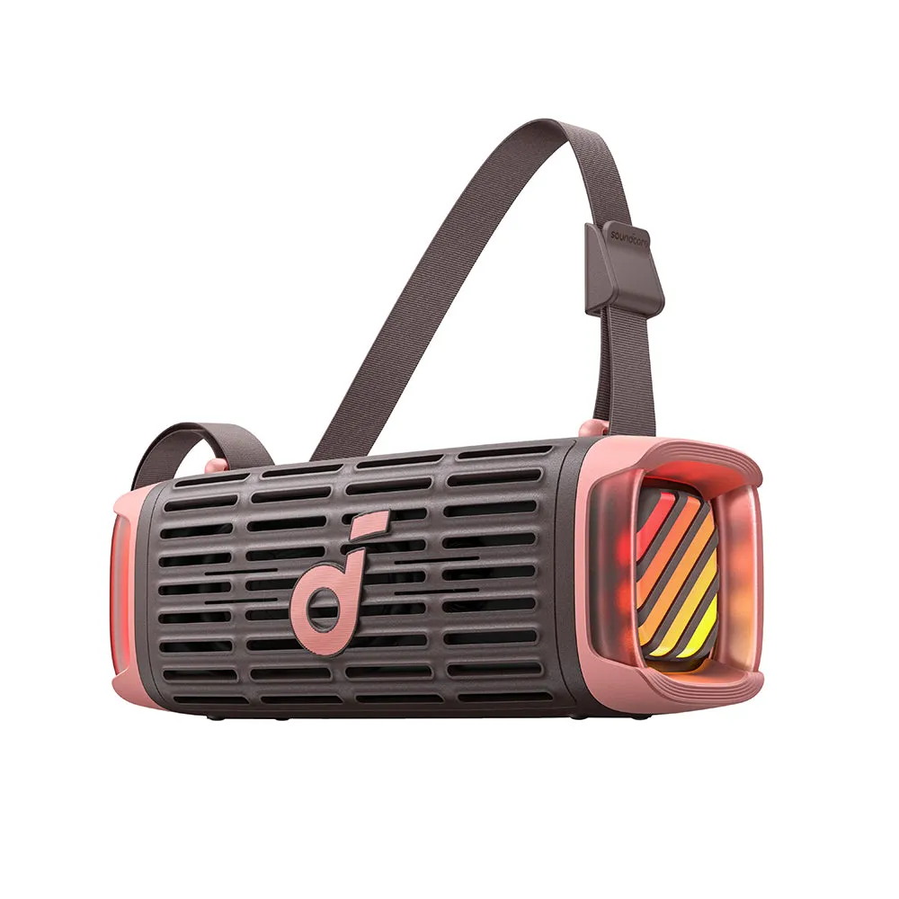 Cassa Portatile Bluetooth Anker SoundCore Boom 3i, 50W, RGB, Impermeabile, Marrone Rosa D5100080 - immagine 1