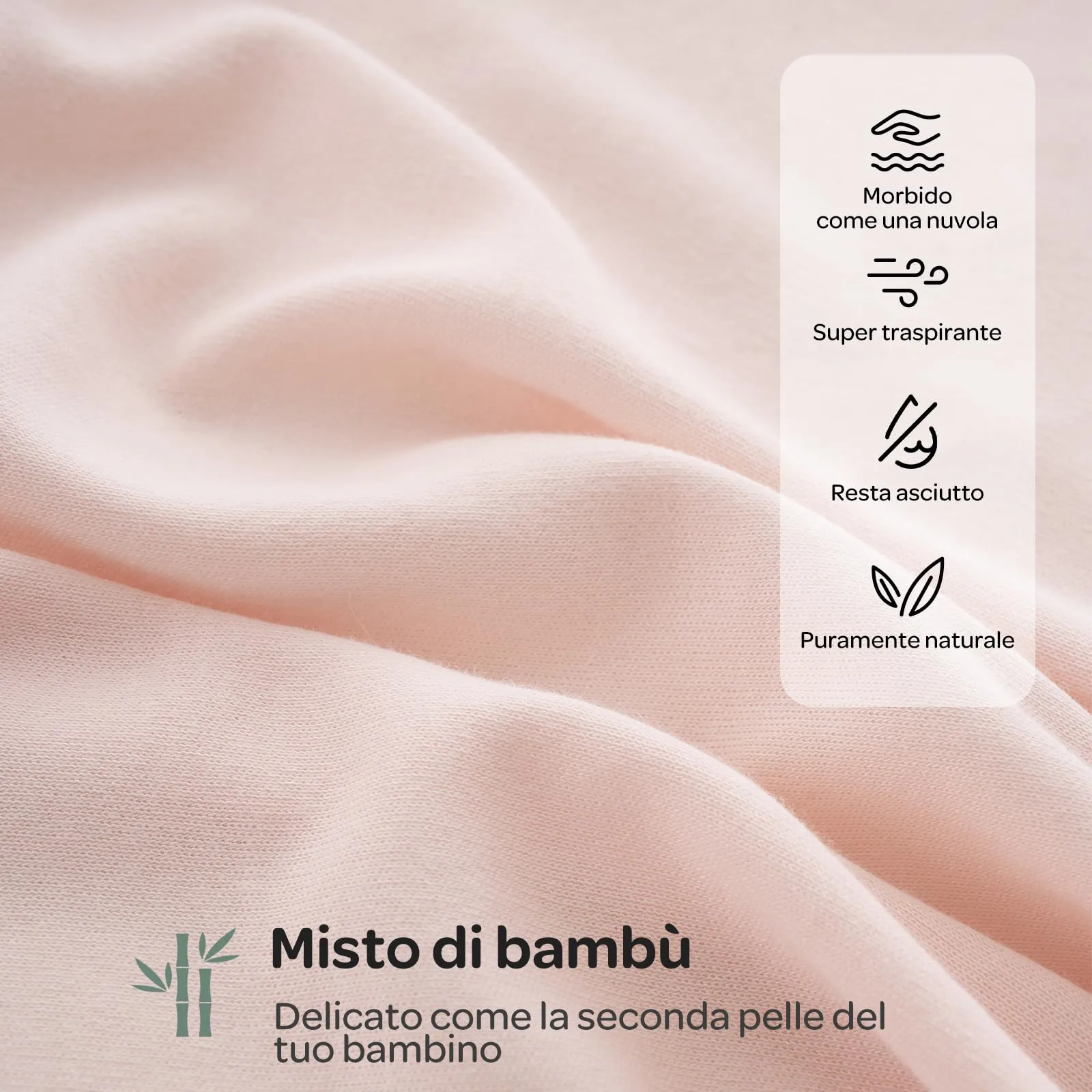 Momcozy Swaddle Neonato 0-3 Mesi Sacco Nanna Bambù 2 Pezzi Rosa - immagine 6