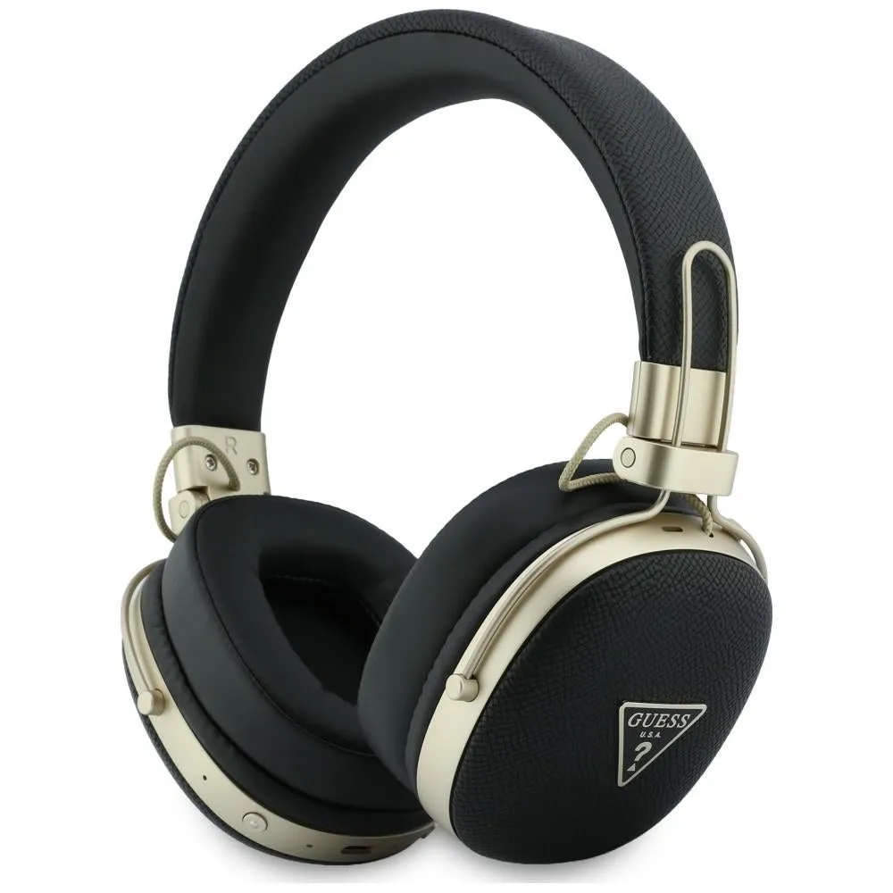 Handsfree Bluetooth Guess Logo Triangolo Granulato, A2DP, Nero - immagine 1