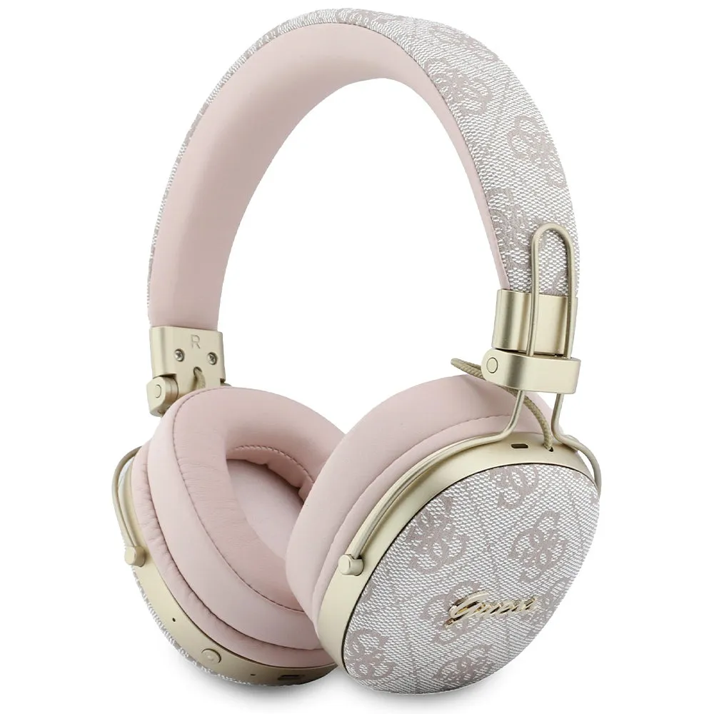 Auricolari Bluetooth Guess Metal 4G Script Logo, A2DP, Rosa - immagine 1