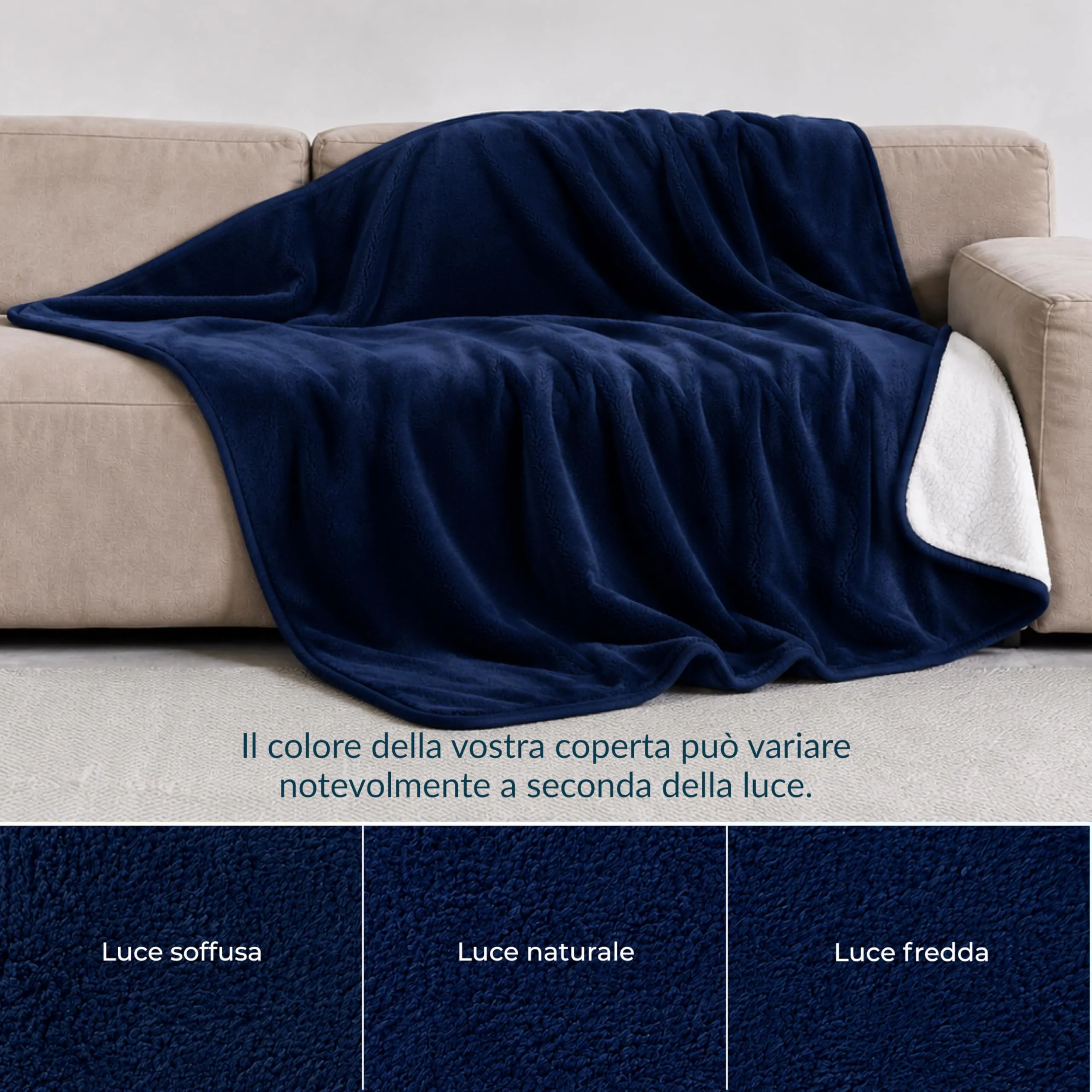 Twinzen Coperta Impermeable Cani 100x120 cm - Copridivano Pile Sherpa - immagine 8